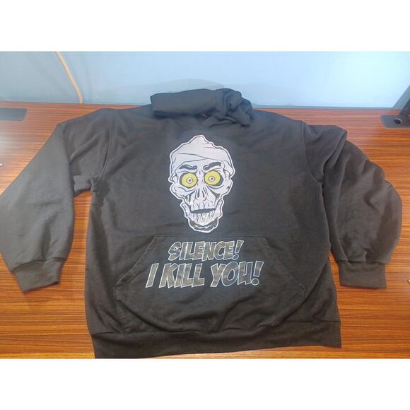 Jeff Dunham Achmed Dead Terrorist Hoodie XL Adult Silence! I Kill You! Cairo - Picture 1 of 8